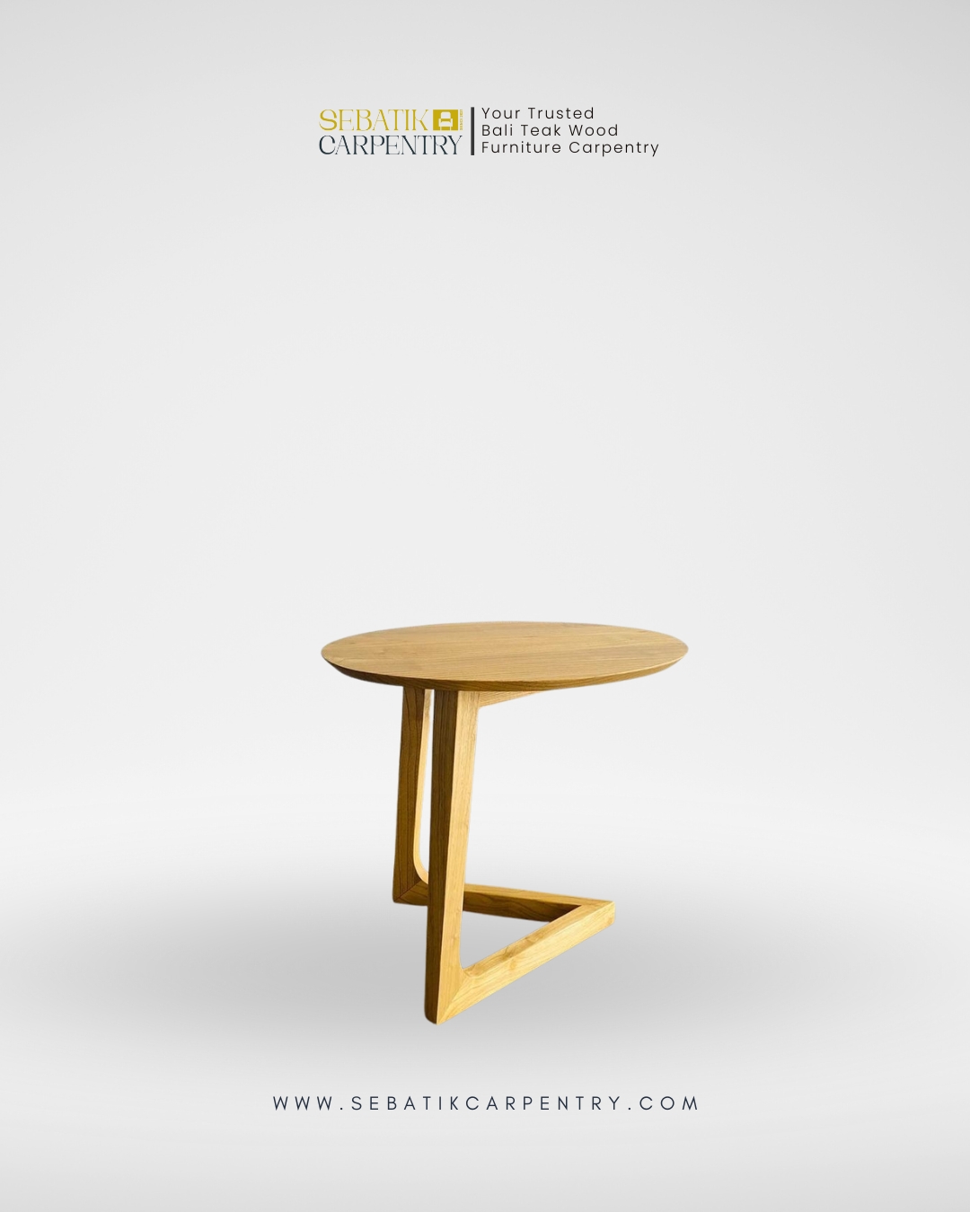 Minimalist Side Table by Sebatik Carpentry