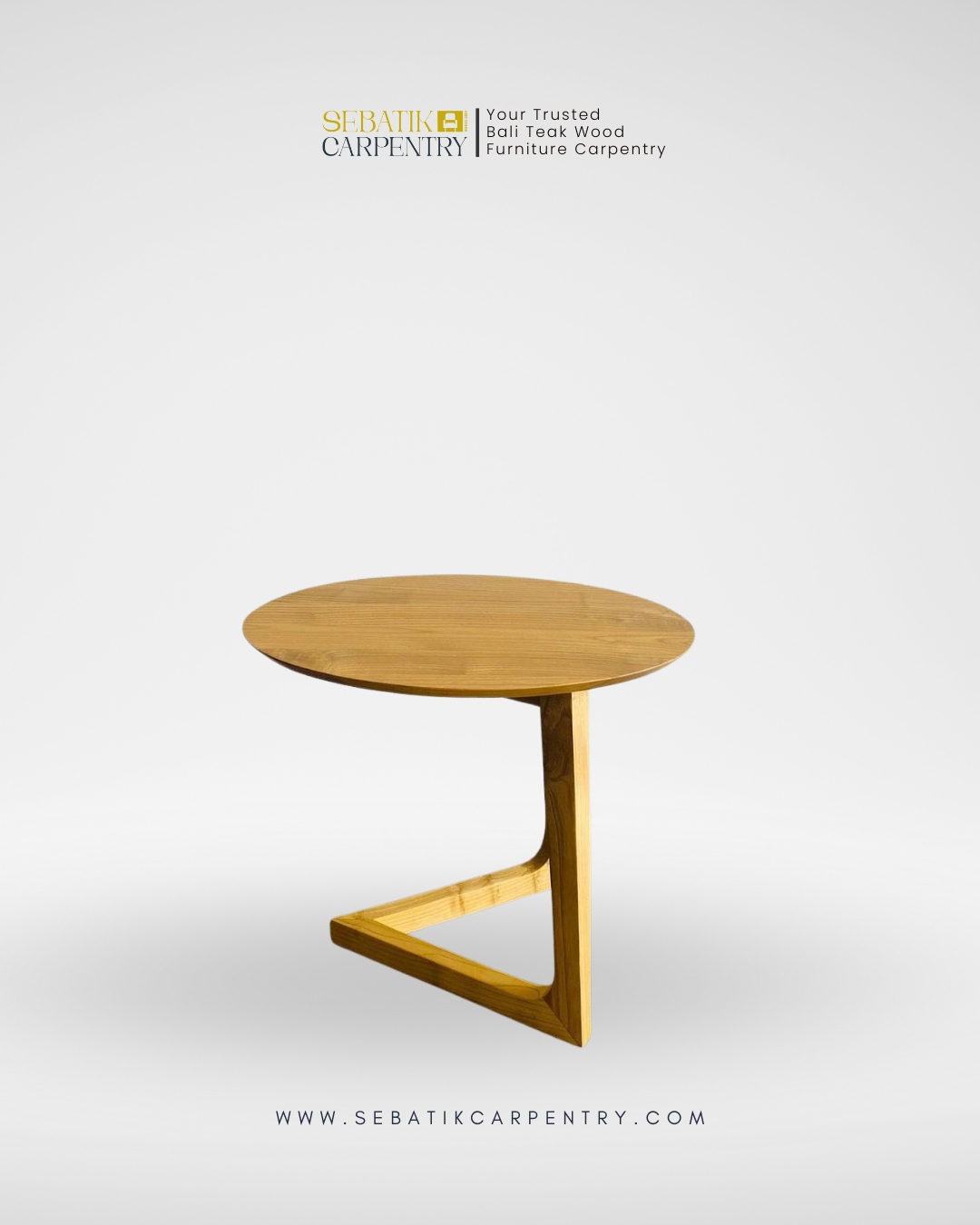 Minimalist Side Table by Sebatik Carpentry