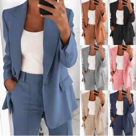 Women's Two-Piece Blazer Suit Set