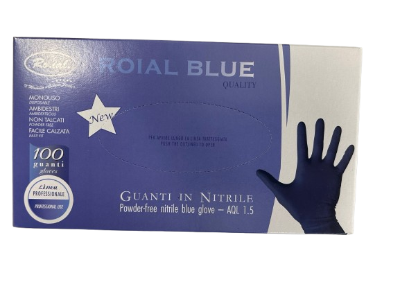 GUANTI IN NITRILE AZZURRI TG. M