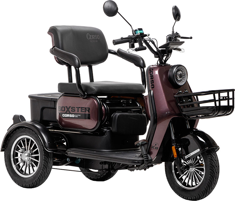 Електричний трицикл Corso Boxster 800W-72V-20Ah