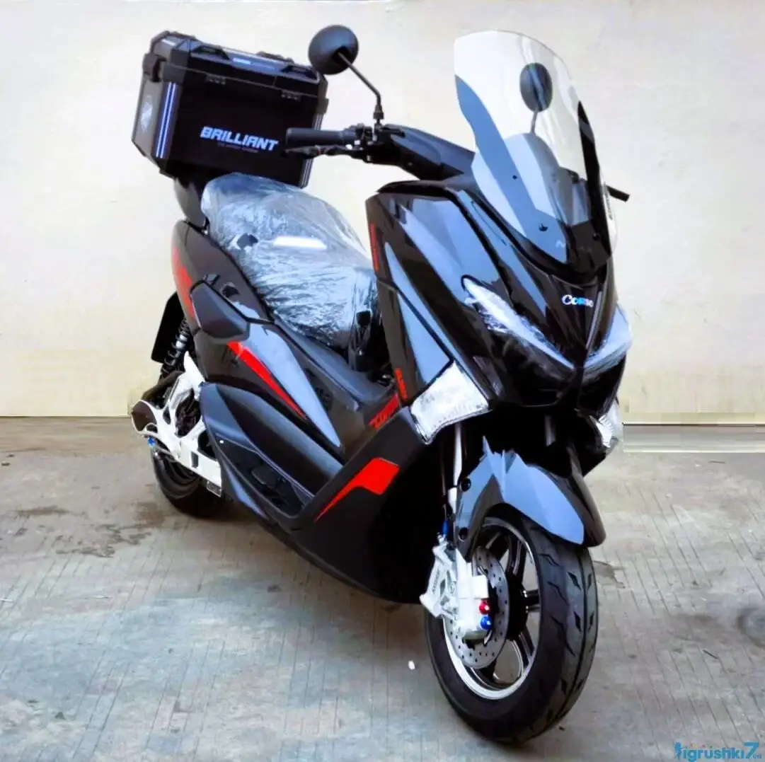 Електричний мопед Corso Brilliant 2000W-72V-32Ah +1 ЯЩИК БАГАЖНИК
