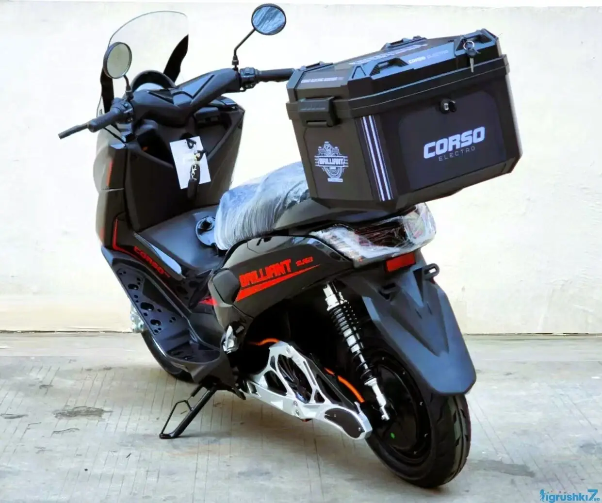 Електричний мопед Corso Brilliant 2000W-72V-32Ah +1 ЯЩИК БАГАЖНИК