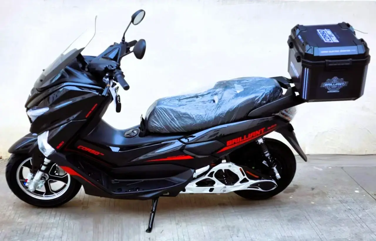 Електричний мопед Corso Brilliant 2000W-72V-32Ah +1 ЯЩИК БАГАЖНИК