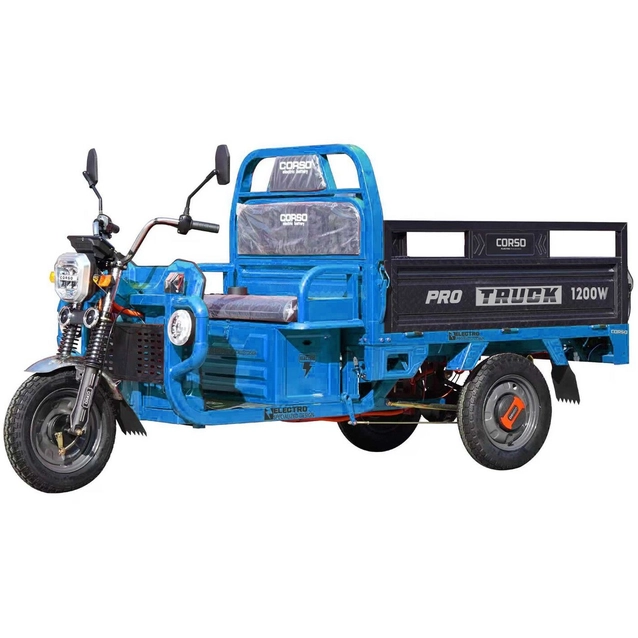 Трицикл вантажний Corso TRUCK PRO 1200W, 72V/52Ah