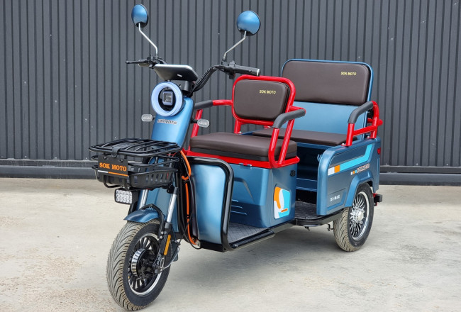 Електро-Трицикл SOKMOTO X3 МАХ 2000W 72V28A