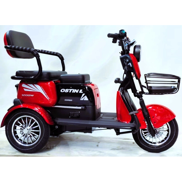 Електричний трицикл Corso OSTIN-L 1200w-72Вт-24Ah  LiFePO4