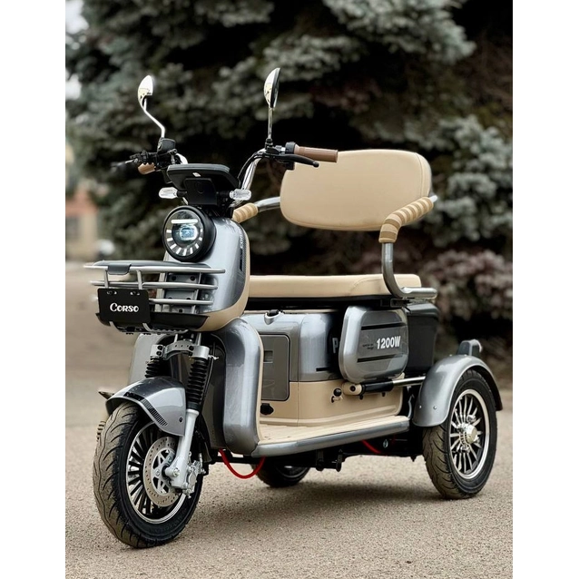 Трицикл  Corso POWER JET 1200W, 72V/28Ah