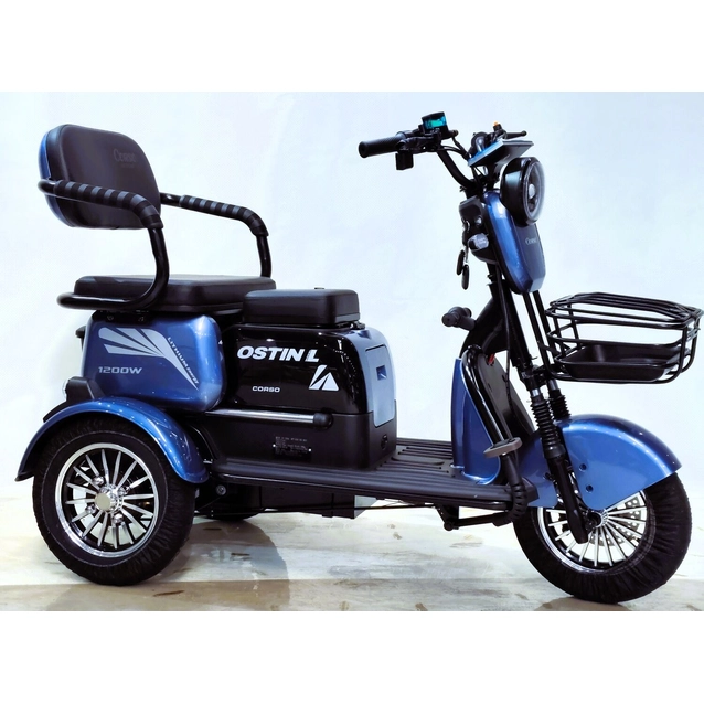 Електричний трицикл Corso OSTIN-L 1200w-72Вт-24Ah  LiFePO4