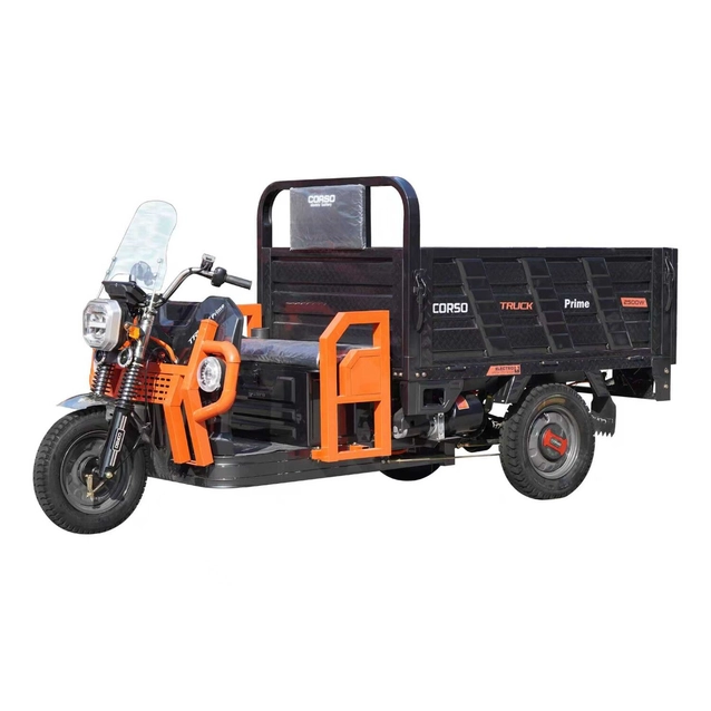 Трицикл вантажний Corso TRUCK PRIME 2500W, 72V/58Ah   Гідравлічний підйом кузова  1500 кг НАВАНТАЖЕНЯ