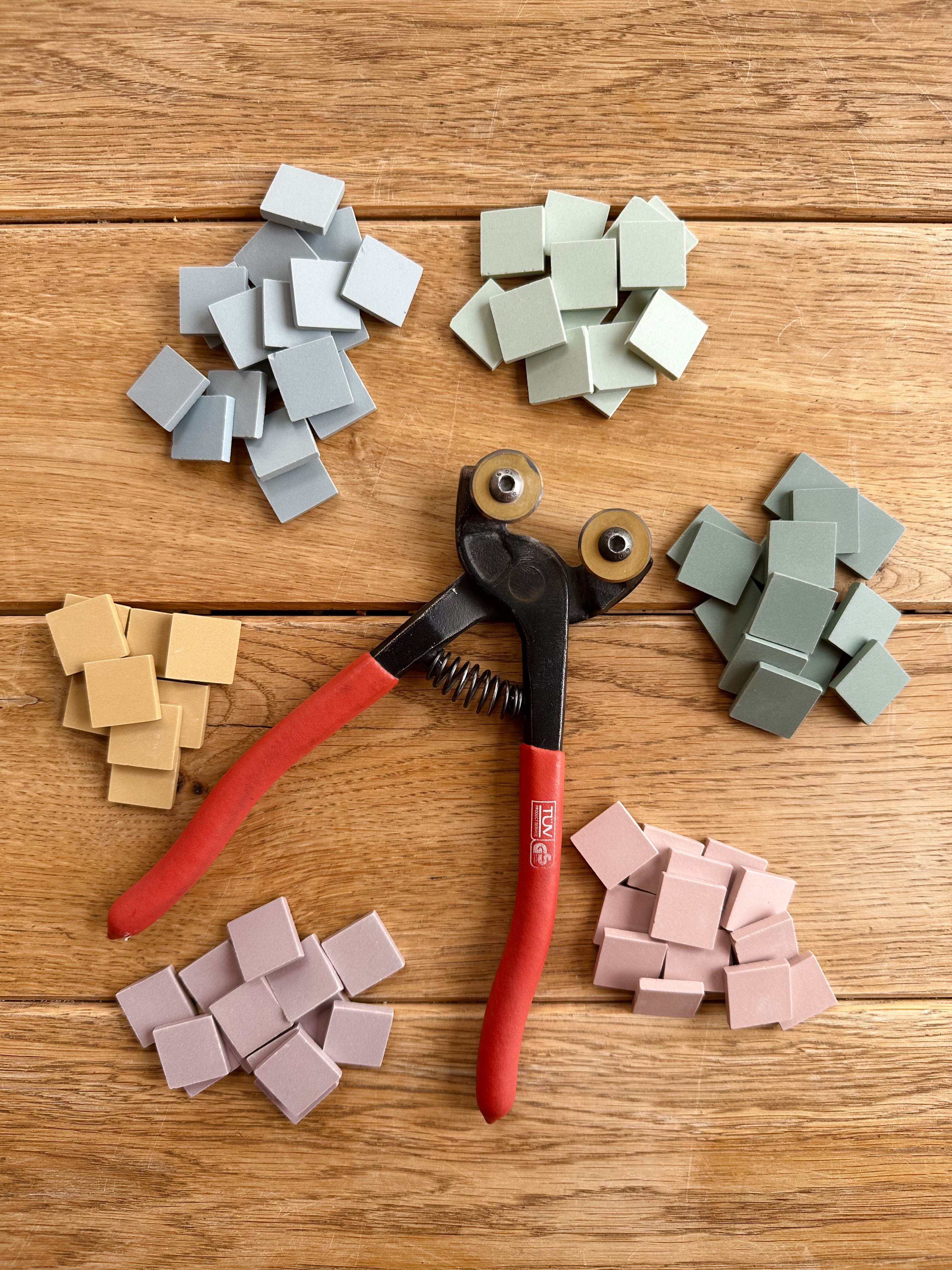 Mozaikowa Cyfra na Drzwi - Okrągła z ramką - Zestaw DIY