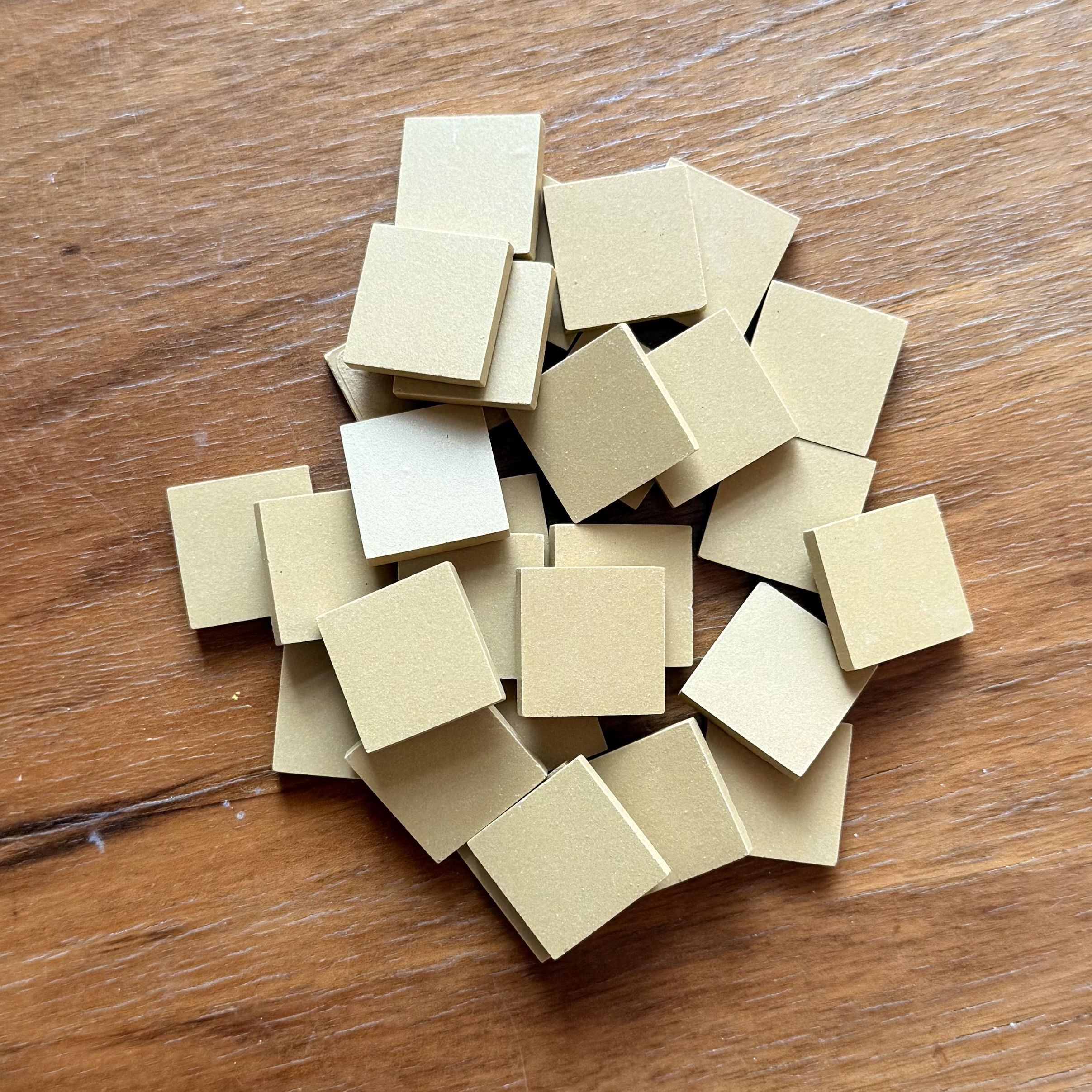 Kafelki do mozaiki - musztardowy