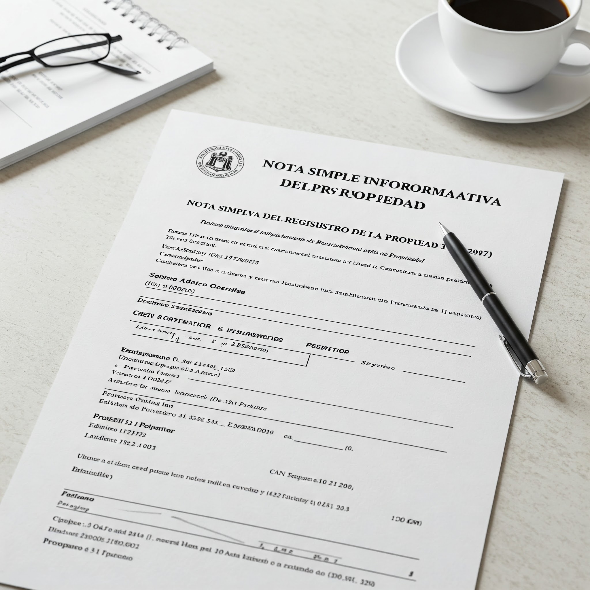 NOTA SIMPLE INFORMATIVA REGISTRO DE LA PROPIEDAD