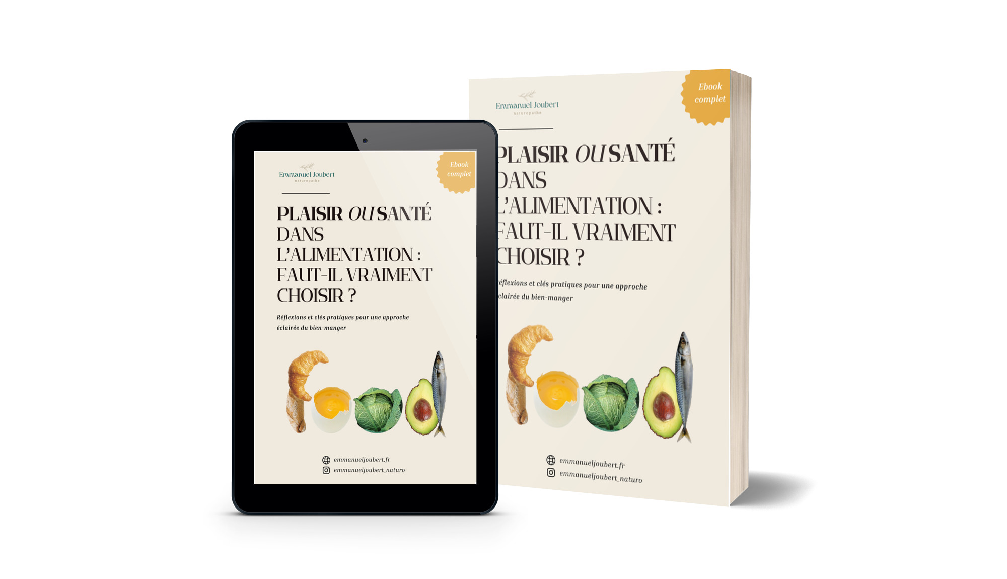 Ebook — Plaisir ou santé dans l’alimentation : faut-il vraiment choisir ? (102 pages)