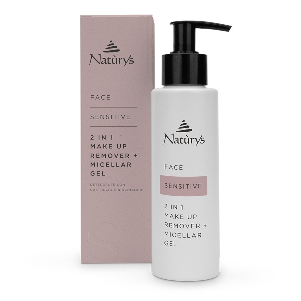 NATURYS 2in1 MAKE UP REMOVER + MICELLAR GEL / Makiažo prausiklis, 150 ml
