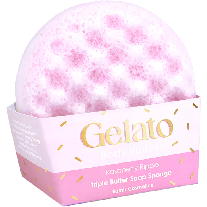 Kūno Šveitimo Muilo Kempinė "Raspberry Ripple Gelato"