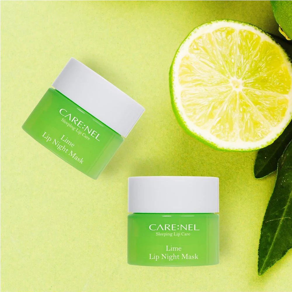 CARENEL lime lip night mask - naktinė lūpų kaukė 5g