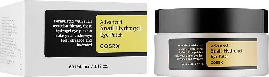 COSRX Advanced Snail Hydrogel Eye Patch - paakių pagalvėlės