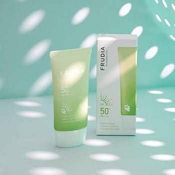 FRUDIA - Green Grape Sebum Control Sun Gel - apsaugos nuo saulės gelis SPF50+