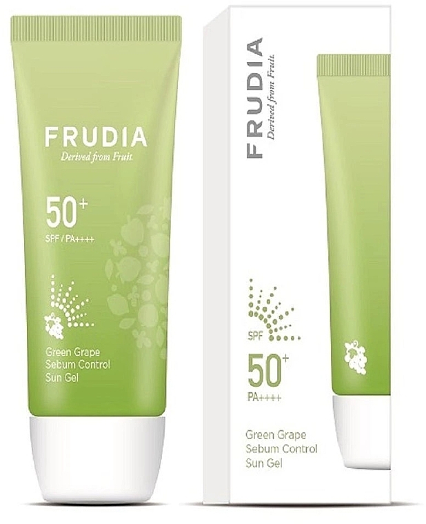 FRUDIA - Green Grape Sebum Control Sun Gel - apsaugos nuo saulės gelis SPF50+