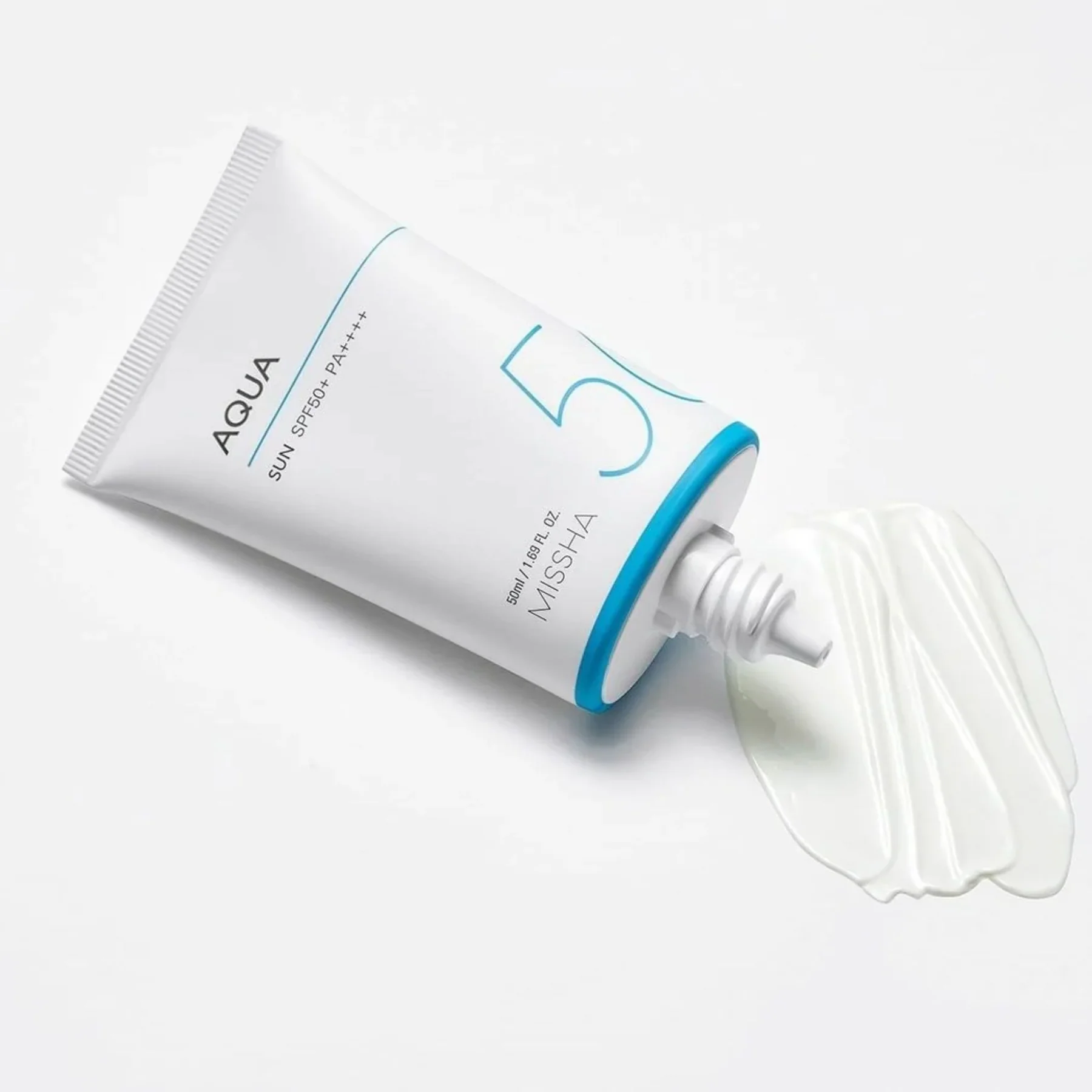 Missha All Around Safe Block Aqua Sun SPF50+ apsauginis veido kremas nuo saulės, 50 ml.
