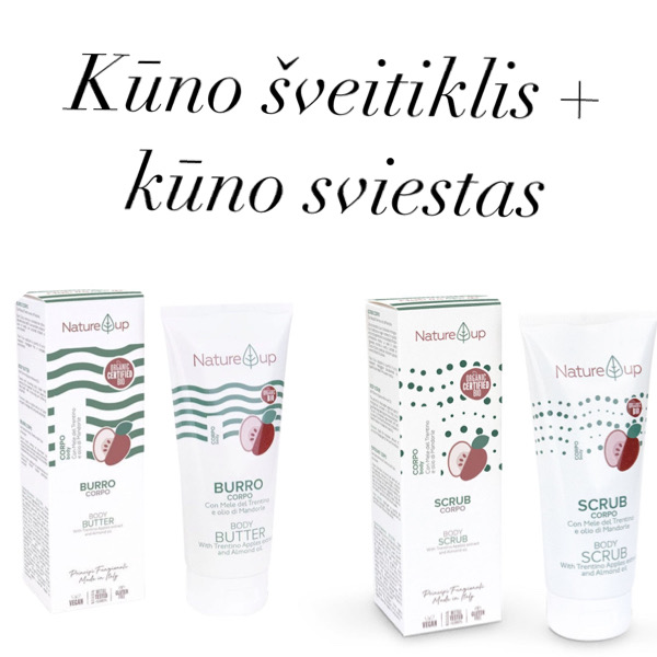 Rinkinys kūnui - Kūno šveitiklis + kūno sviestas