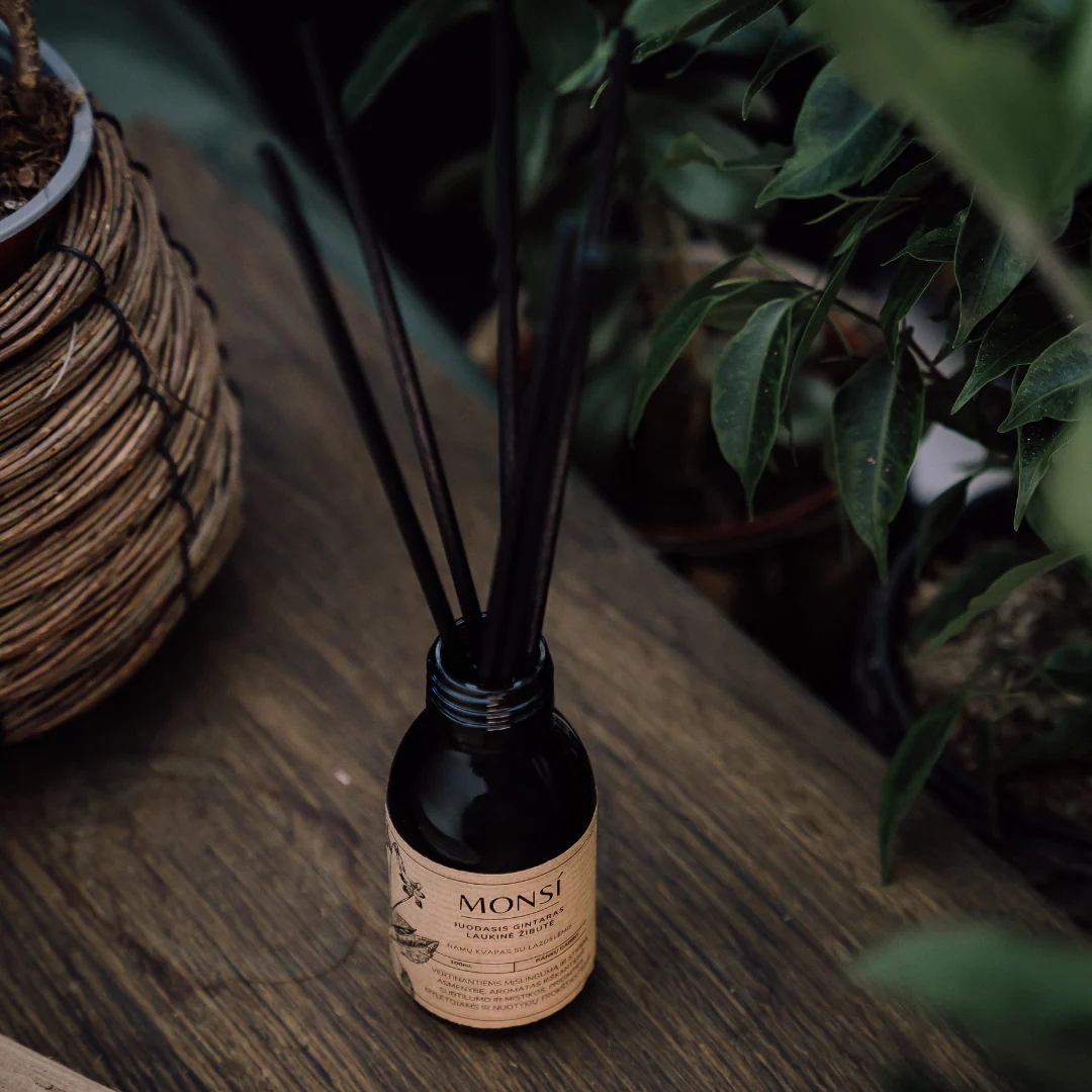 Namų kvapas - Juodasis gintaras ir laukinė žibutė (100ml)