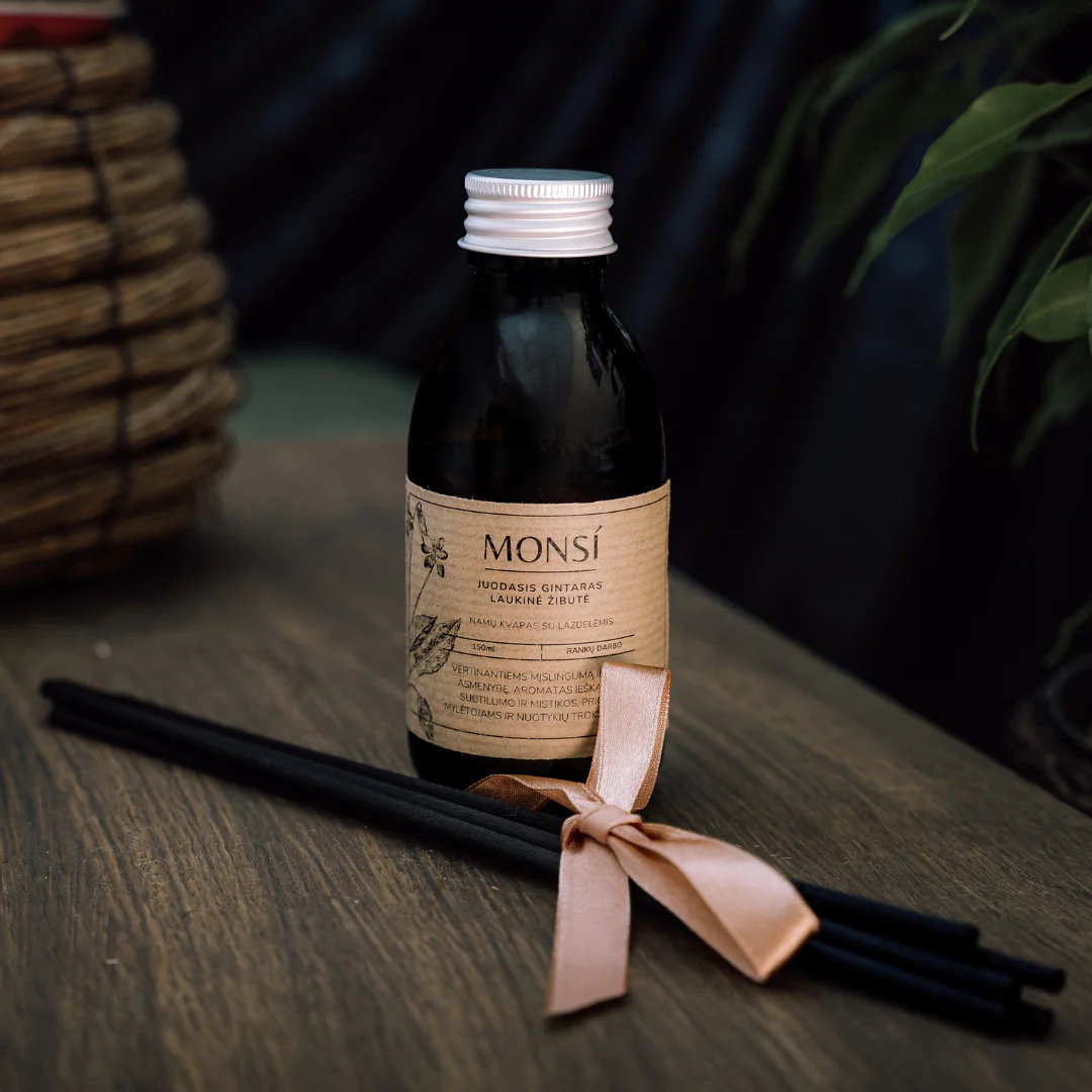 Namų kvapas - Juodasis gintaras ir laukinė žibutė (100ml)