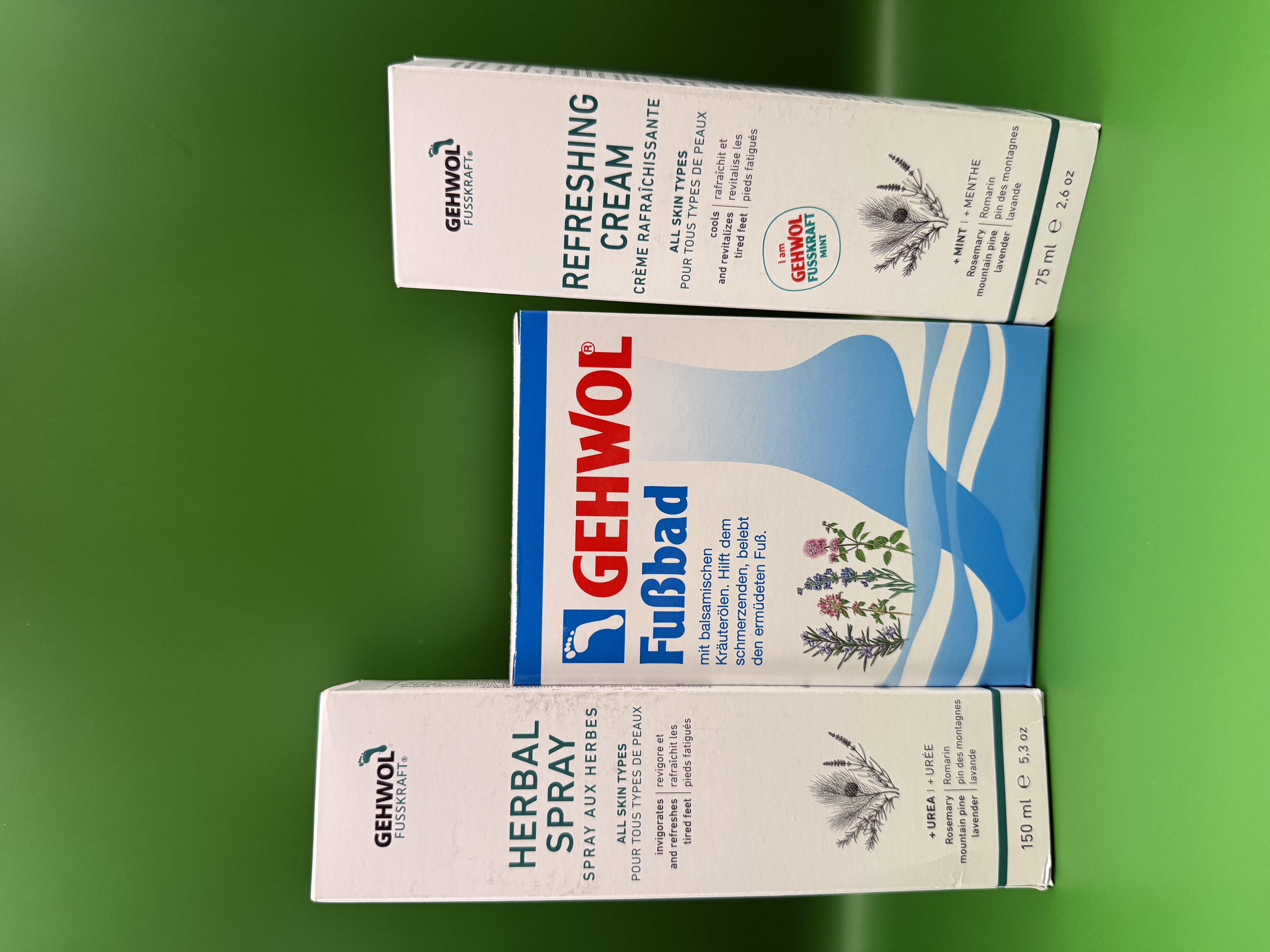 Gaivinantis pėdų priežiūros rinkinys