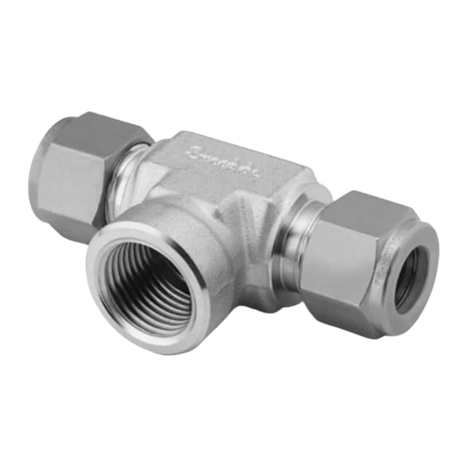 Swagelok Female Branch Tee 3/8" OD Tube x 3/8" FNPT x 3/8" OD Stainless Steel 316