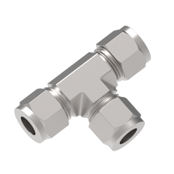 Hy-Lok Union Tee – 1/4" OD Tube x 1/4" OD Tube x 1/4" OD Tube, SS316