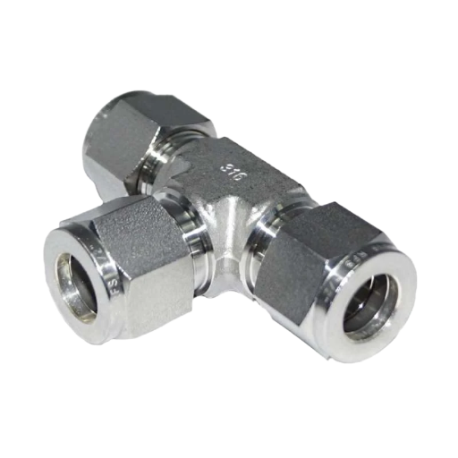 Hy-Lok Union Tee – 1/4" OD Tube x 1/4" OD Tube x 1/4" OD Tube, SS316