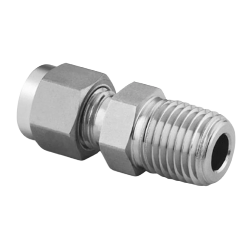 Swagelok SS-400-1-2 Male Connector, 1/4 in. Tube OD x 1/8 in. Male NPT