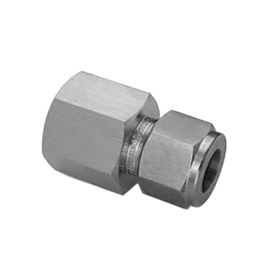 Female Connector 3/8" OD x 3/8" NPTF – SS316