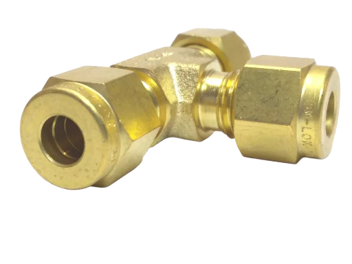 Dk-Lok Union Tee 3/8" OD - Brass