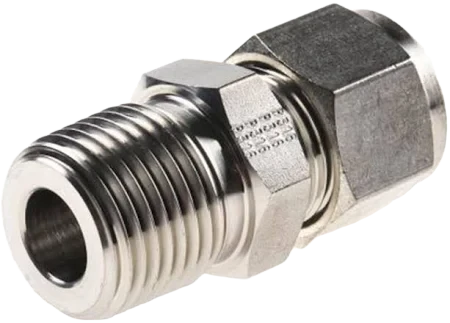 Parker Male Connector 1/2" OD x 1/2" BSP – SS316