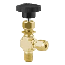 Swagelok Needle Angle Valve 1/4" OD x 1/4" MNPT Brass