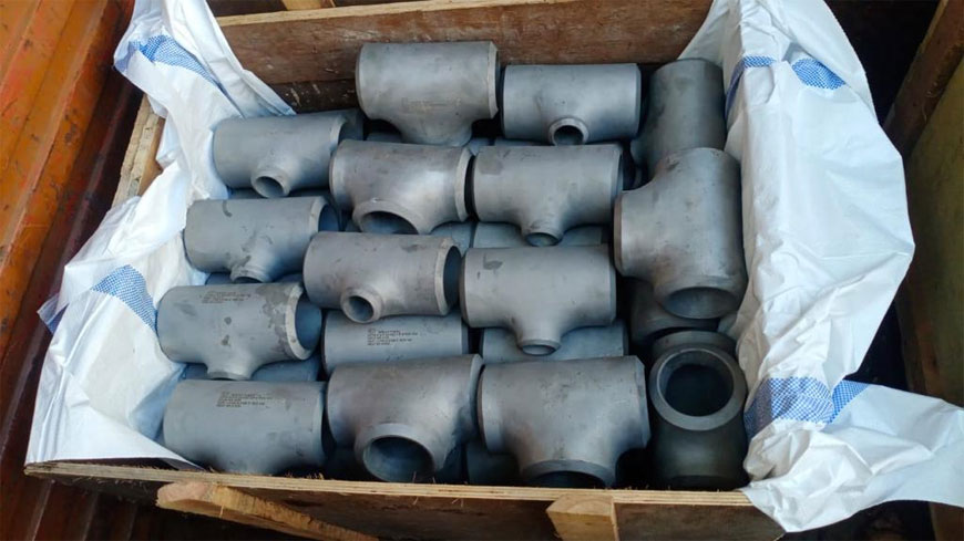 Reducing Tee ASTM A234 Gr. WPB 3/4" x 1/2" – 16" x 14" SGP, SCH 40/80 - Lokal