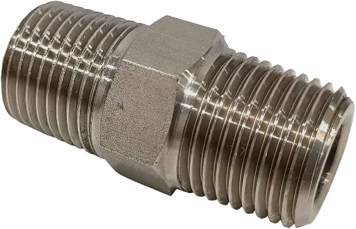 Hex Nipple 1/4" - 4" 3000# ASTM A105 - Lokal