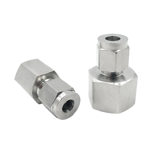 Shelok Female Connector 1/4" OD x 3/8" FNPT SS316