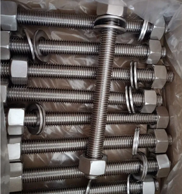 STUD BOLT HEX NUT A193 GR B8 W/A194 GR 8 B18.31.2 W/2 WASHER AS DRAT / LONG DRAT