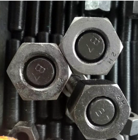 Baut / Stud Bolt ASTM A193 B7 + Nut ASTM A194 2H | Full Thread / Long Drat B7