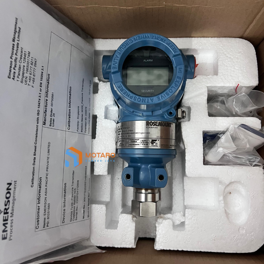 Supplier - Emerson Rosemount 3051 Pressure Transmitter