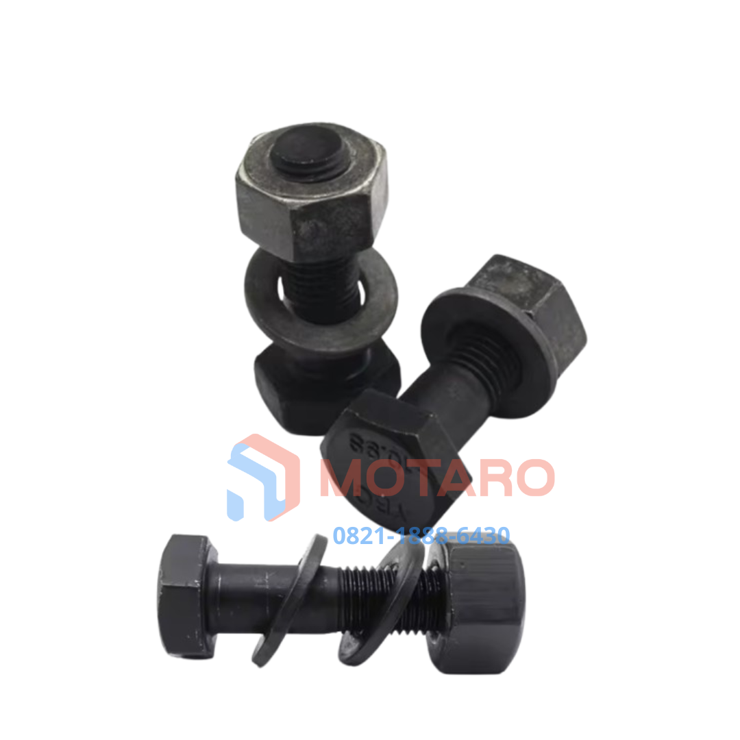 Supplier Lokal - Hex Bolt. Nut, & Washer. Gr.8.8 HDG Teredia Ukuran Hot Dip Galvanis