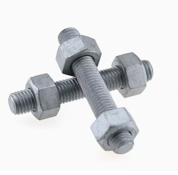 Stud Bolt Hot Dip Galvanis ASTM A193 Grade B7 Nut: ASTM A194 Gr. 2H - HDG