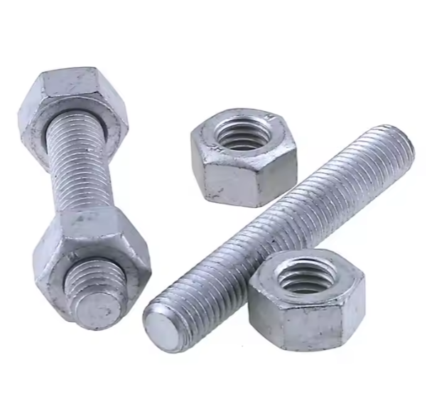 Stud Bolt Hot Dip Galvanis ASTM A193 Grade B7 Nut: ASTM A194 Gr. 2H - HDG