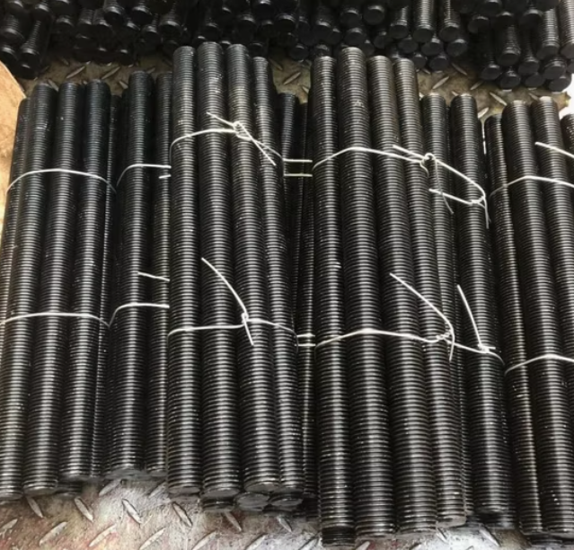 Baut / Stud Bolt ASTM A193 B7 + Nut ASTM A194 2H | Full Thread / Long Drat B7