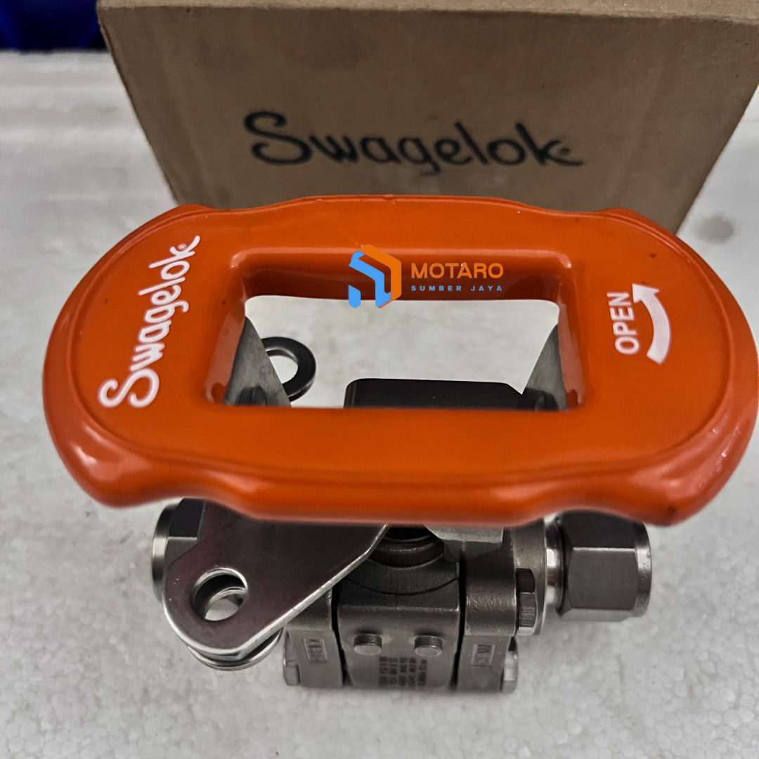 Agen Swagelok SS-63TS8-JLK Ball Valve, 1/2" Tube Fitting, 3-Way, High-Pressure, Full Port