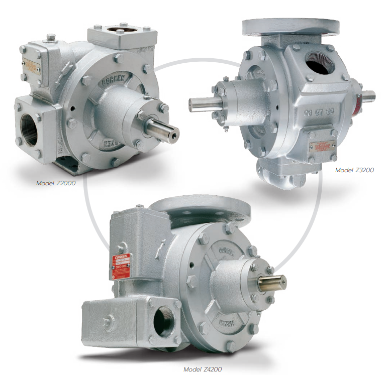 CORKEN Sliding Vane Pumps Series - Z2000, Z3200, Z4200 Pompa Rotary Gear GEARBOX
