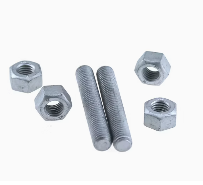 Stud Bolt Hot Dip Galvanis ASTM A193 Grade B7 Nut: ASTM A194 Gr. 2H - HDG